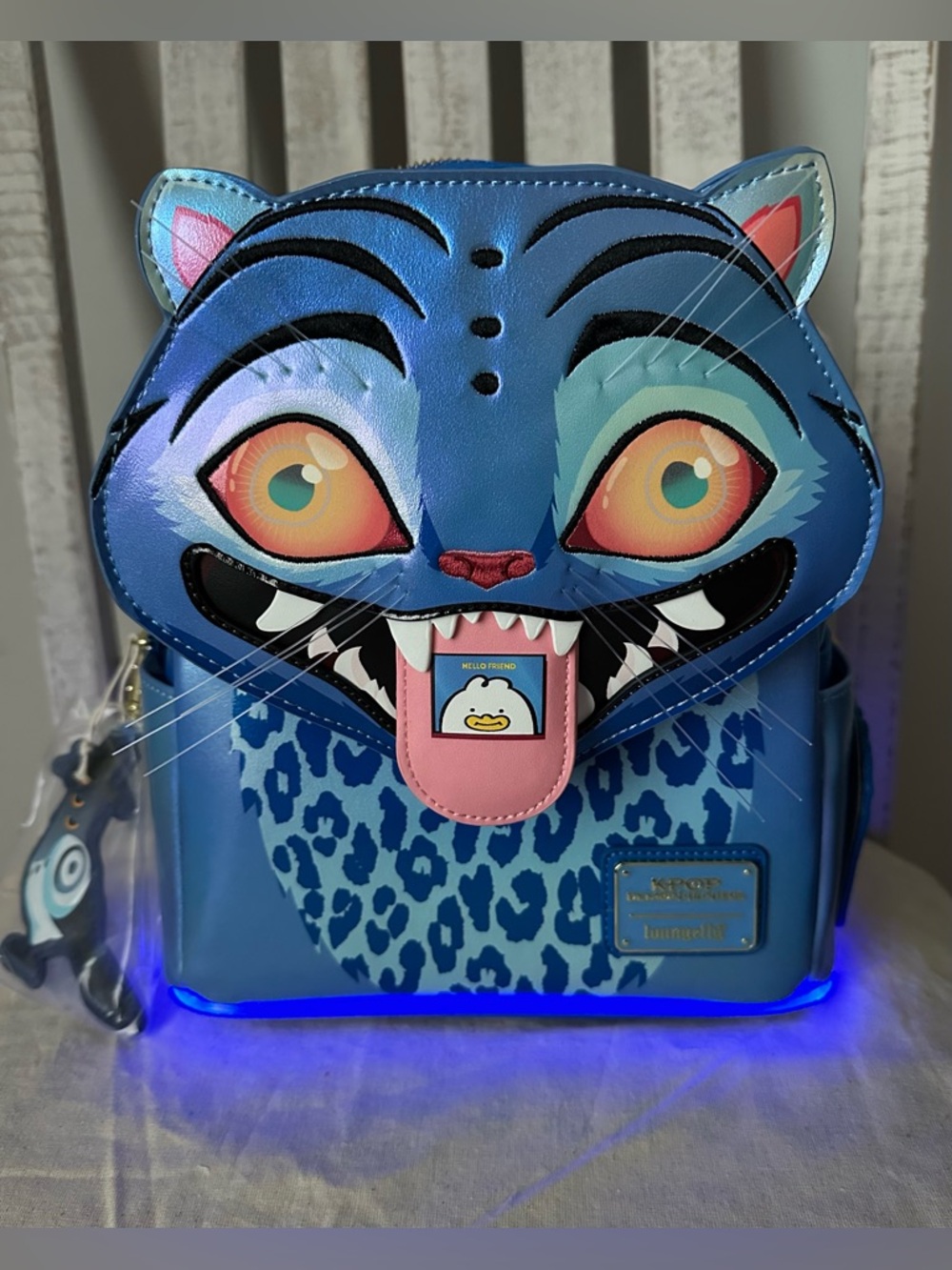 KPop Demon Hunters Exclusive Derpy Cosplay Light-Up Glow Mini Backpack